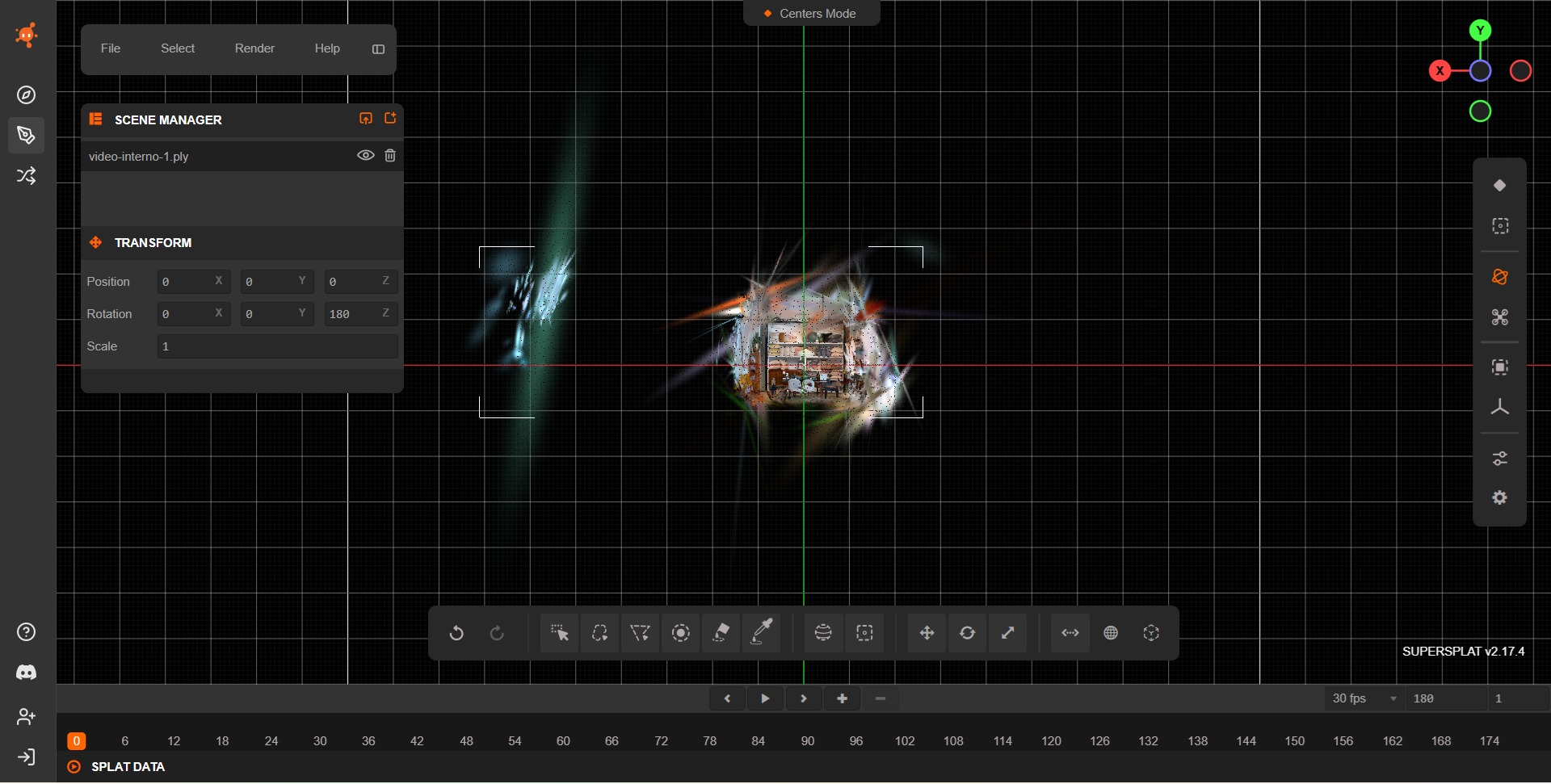OpenSplat raw view 1