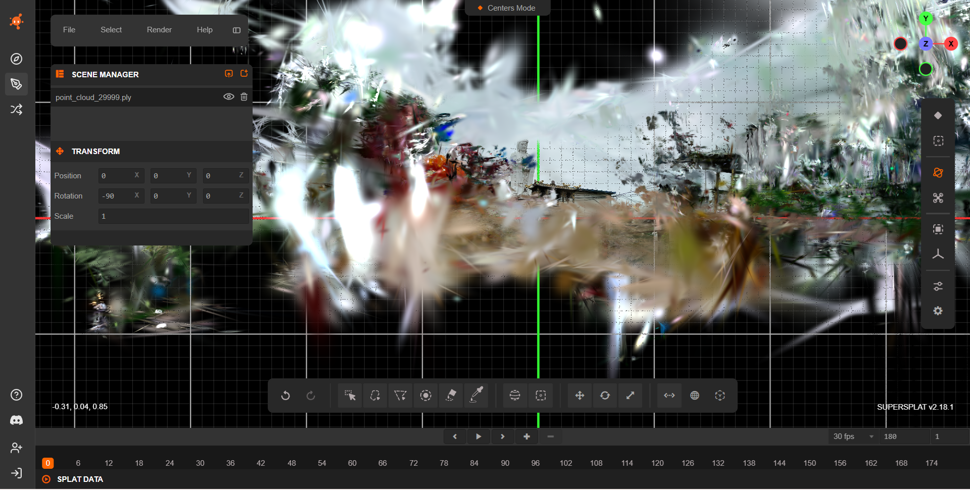 gsplat raw view 2