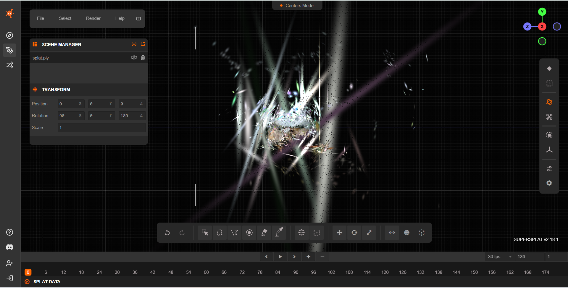 Nerfstudio raw view 1