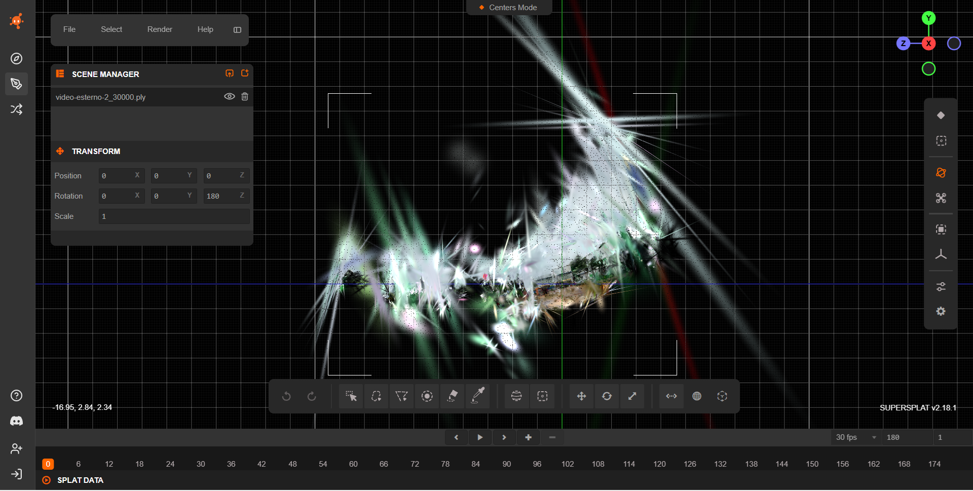 OpenSplat raw view 1